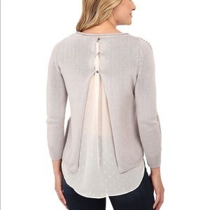 Lucky Brand Metallic Mix Long Sleeve, Size M